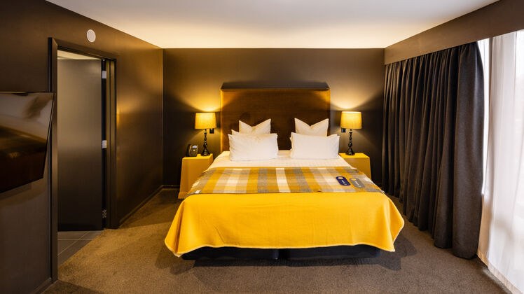 Superior Suite king bedroom at Hotel Montreal