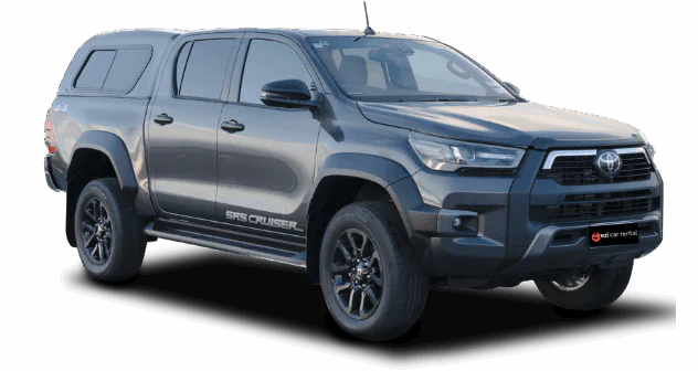 A Toyota Hilux 4WD from the Ezi Car Rental fleet in New Zealand